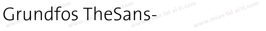 Grundfos TheSans字体转换